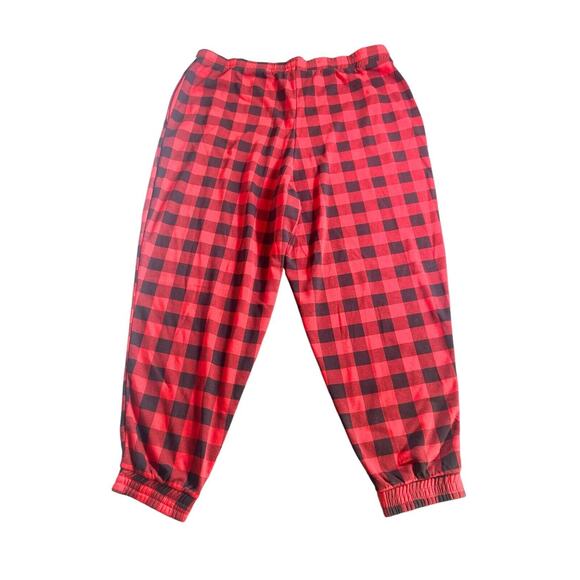Grayson/Threads Women 3X Buffalo Check Red & Black Plaid Fleece Pajama Pants - Picture 4 of 12